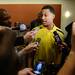 Michigan sophomore Trey Burke answers questions from the media after a press conference on Friday, April 5, 2013 at the Atlanta Marriott Marquis in Atlanta, GA. Melanie Maxwell I AnnArbor.com